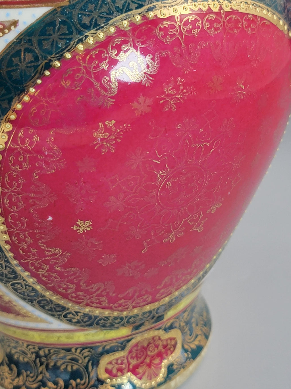 Royal Vienna-Style Pair of Porcelain Covered Vases, c.1880