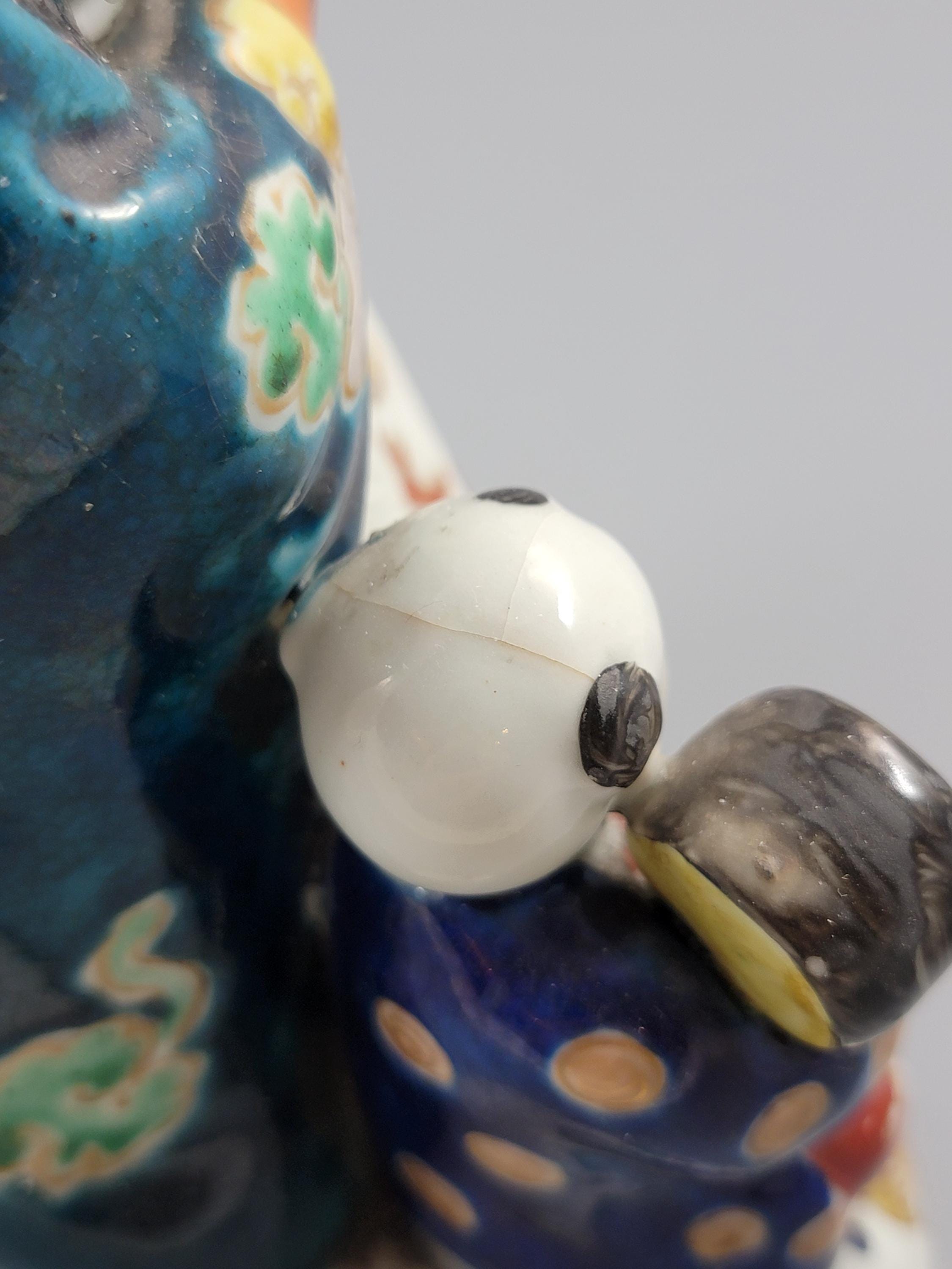 Japanese Meiji Satsuma Hotei with Karako and Drum, c.1890