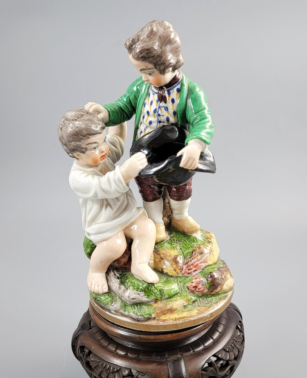 Niderviller Porcelain Group “Fighting Boys”, c.1815