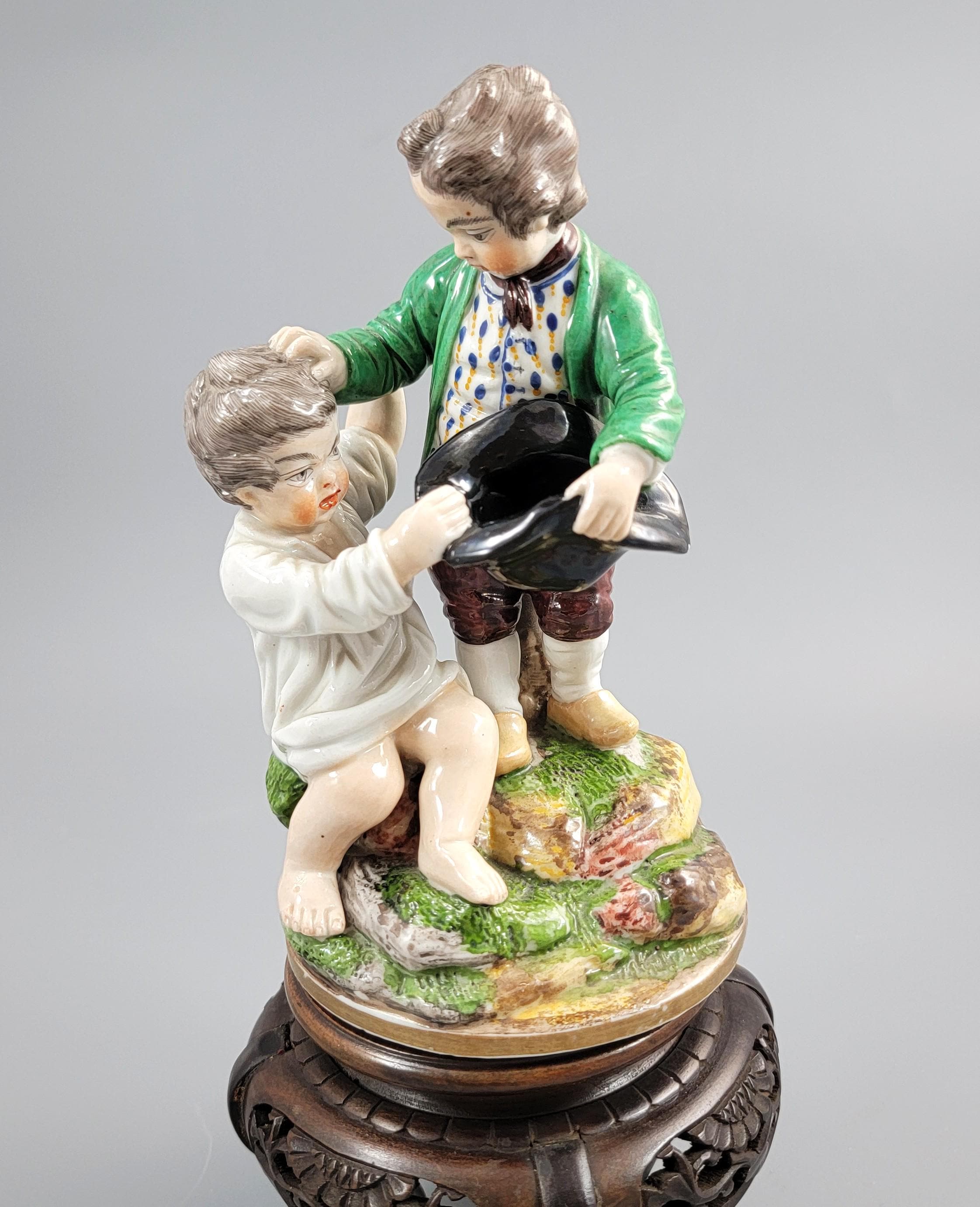 Niderviller Porcelain Group “Fighting Boys”, c.1815