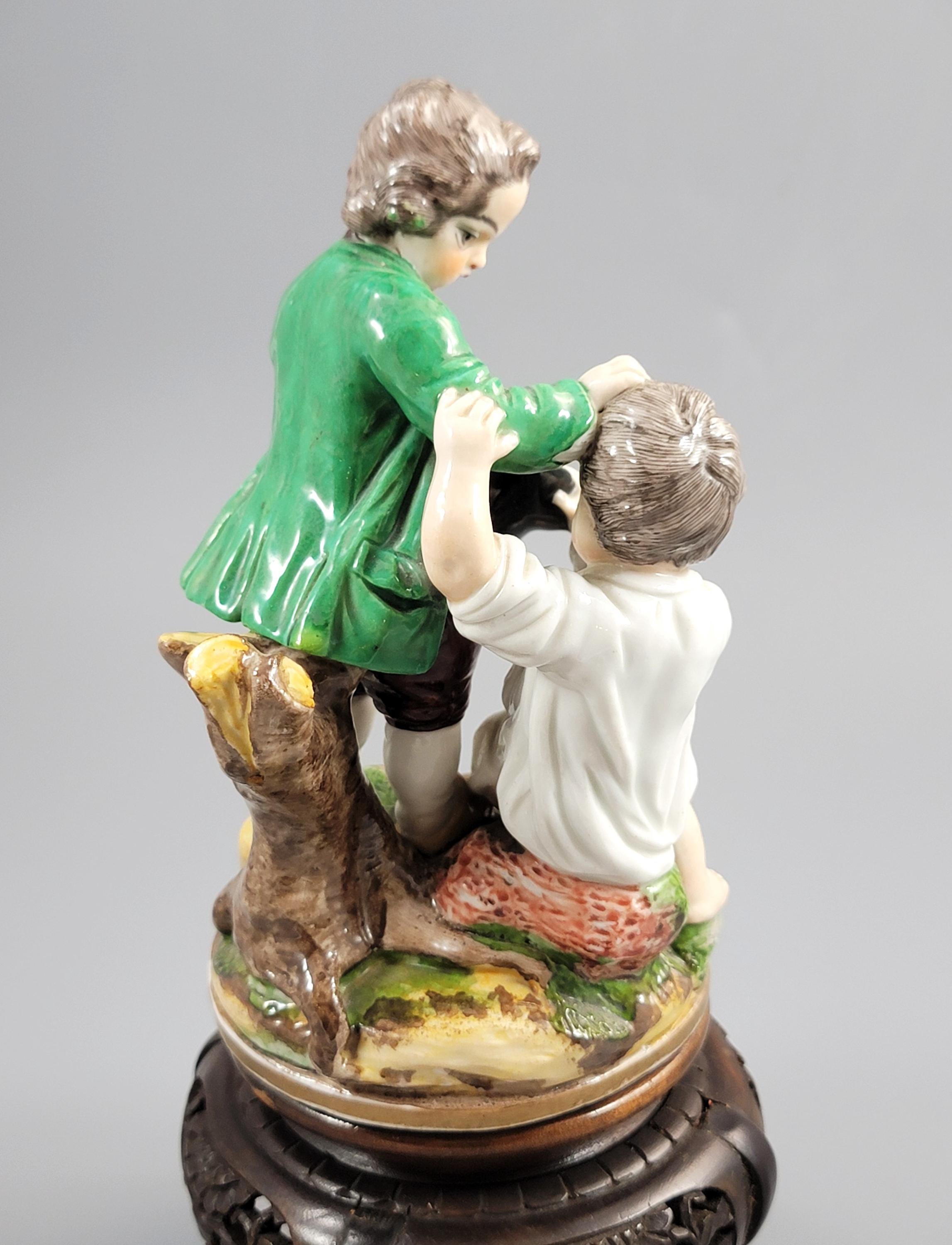Niderviller Porcelain Group “Fighting Boys”, c.1815