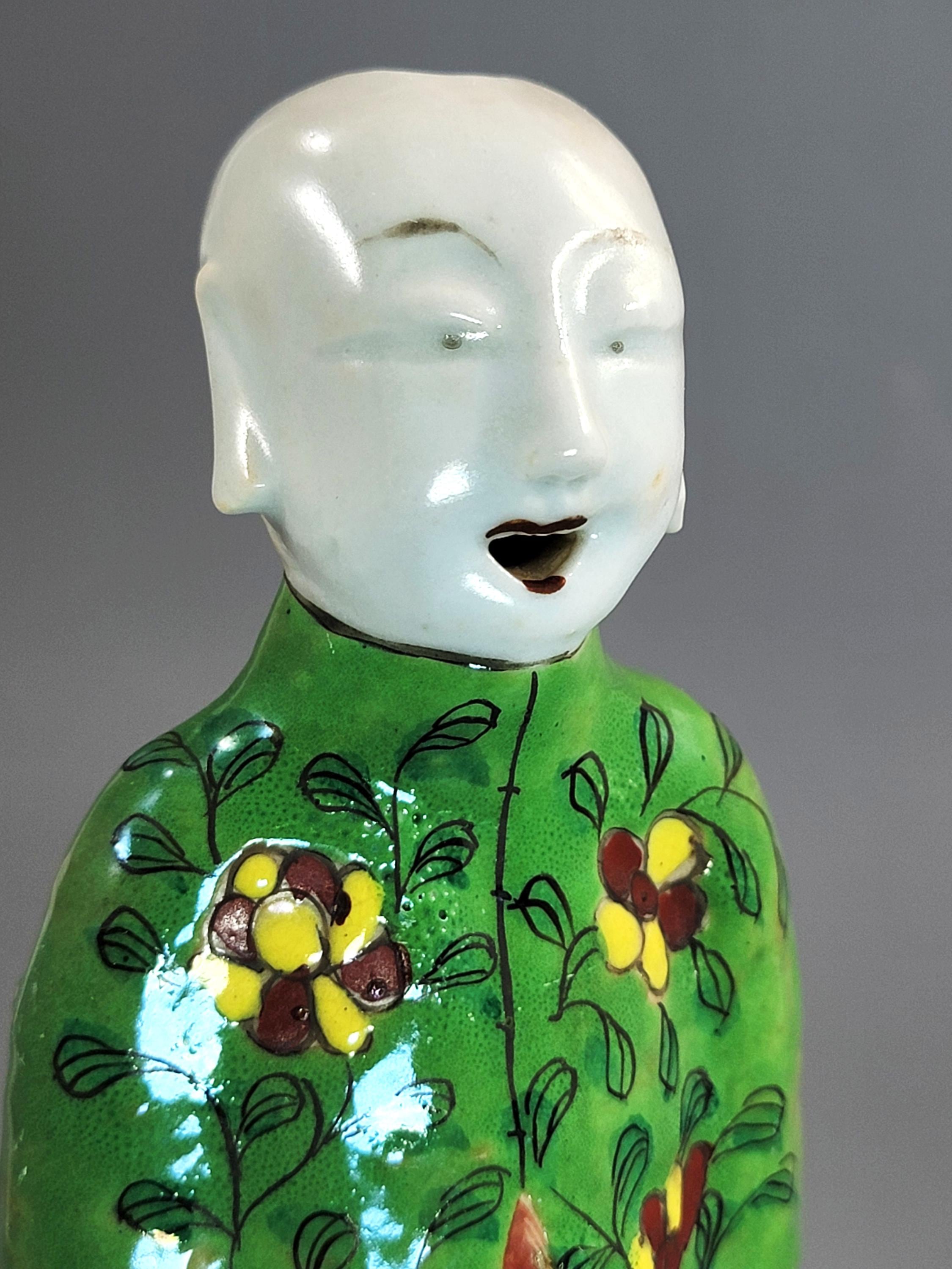 Chinese Laughing Boy Incense Holder, c.1880