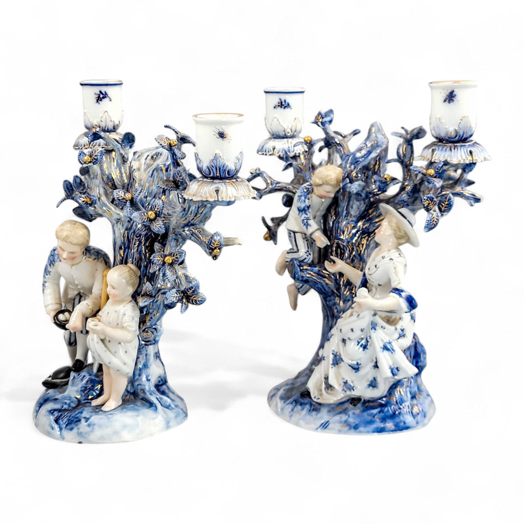Ernst Bohne & Söhne, Rudolstadt — Pair of Figural Candelabra, c. 1878