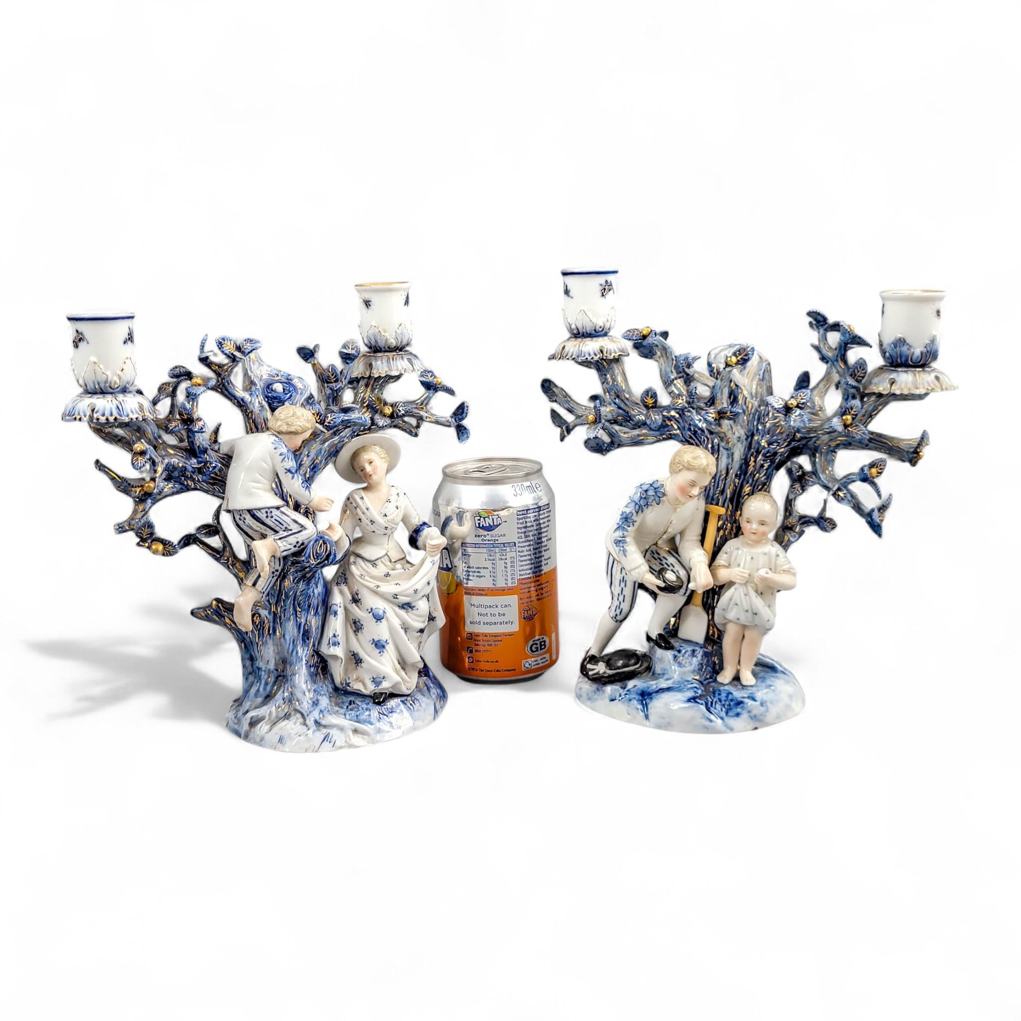 Ernst Bohne & Söhne, Rudolstadt — Pair of Figural Candelabra, c. 1878