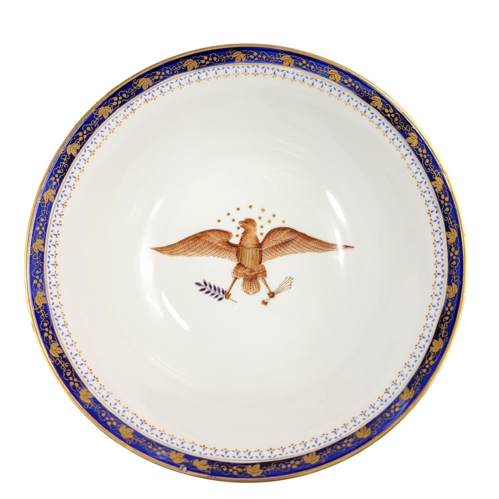 Rare American Eagle Porcelain Punch Bowl, early 20th century