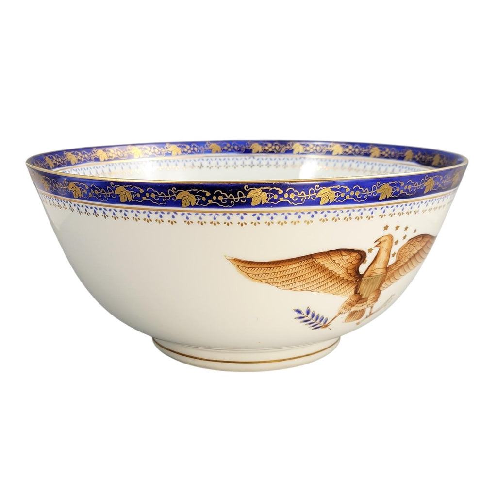 Rare American Eagle Porcelain Punch Bowl, early 20th century