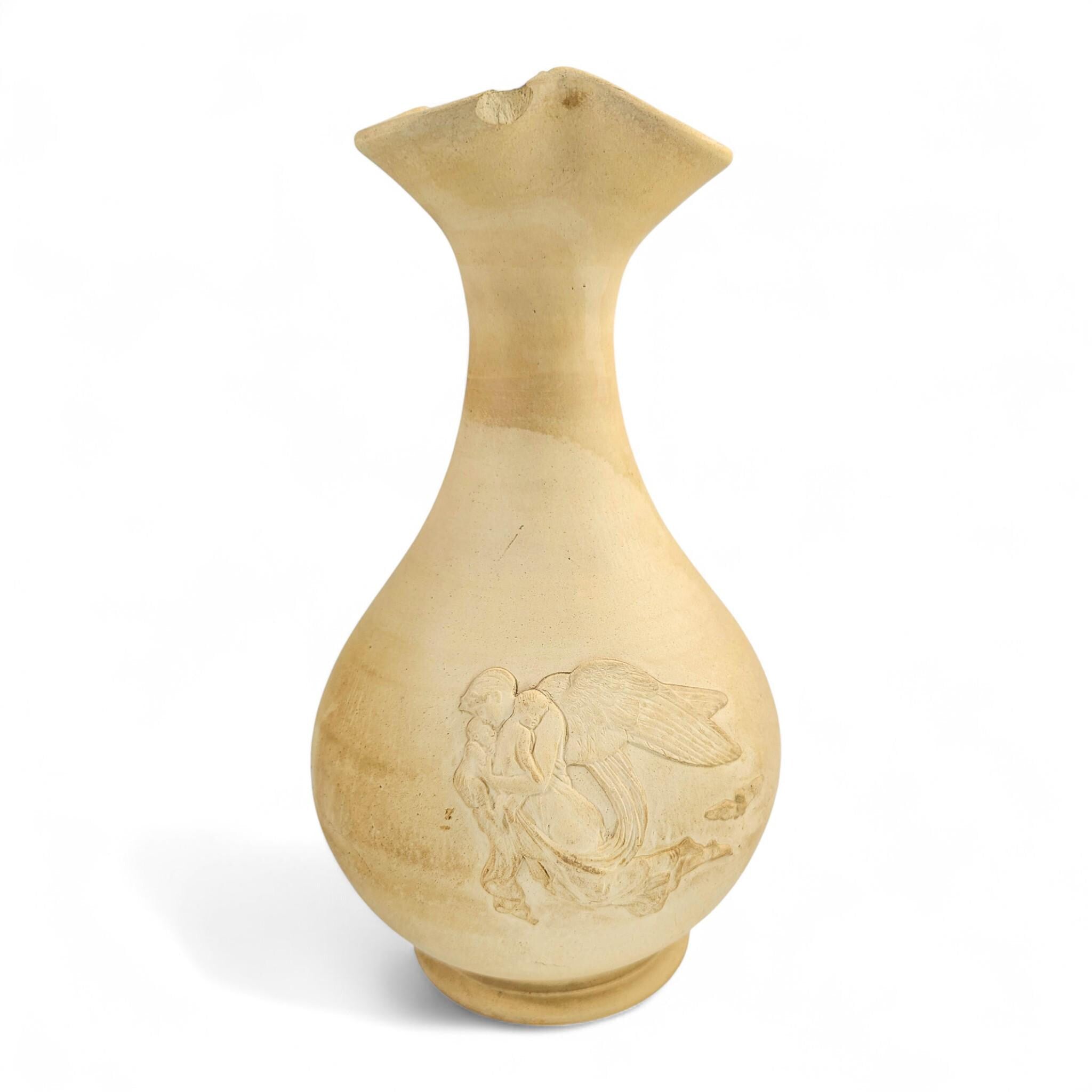 P. Ipsens Enke “Angel of the Night” Neoclassical Bisque Vase, c. 1880–1900