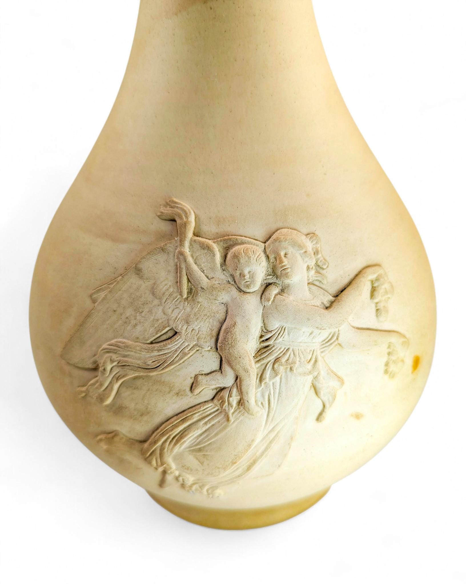 P. Ipsens Enke “Angel of the Night” Neoclassical Bisque Vase, c. 1880–1900