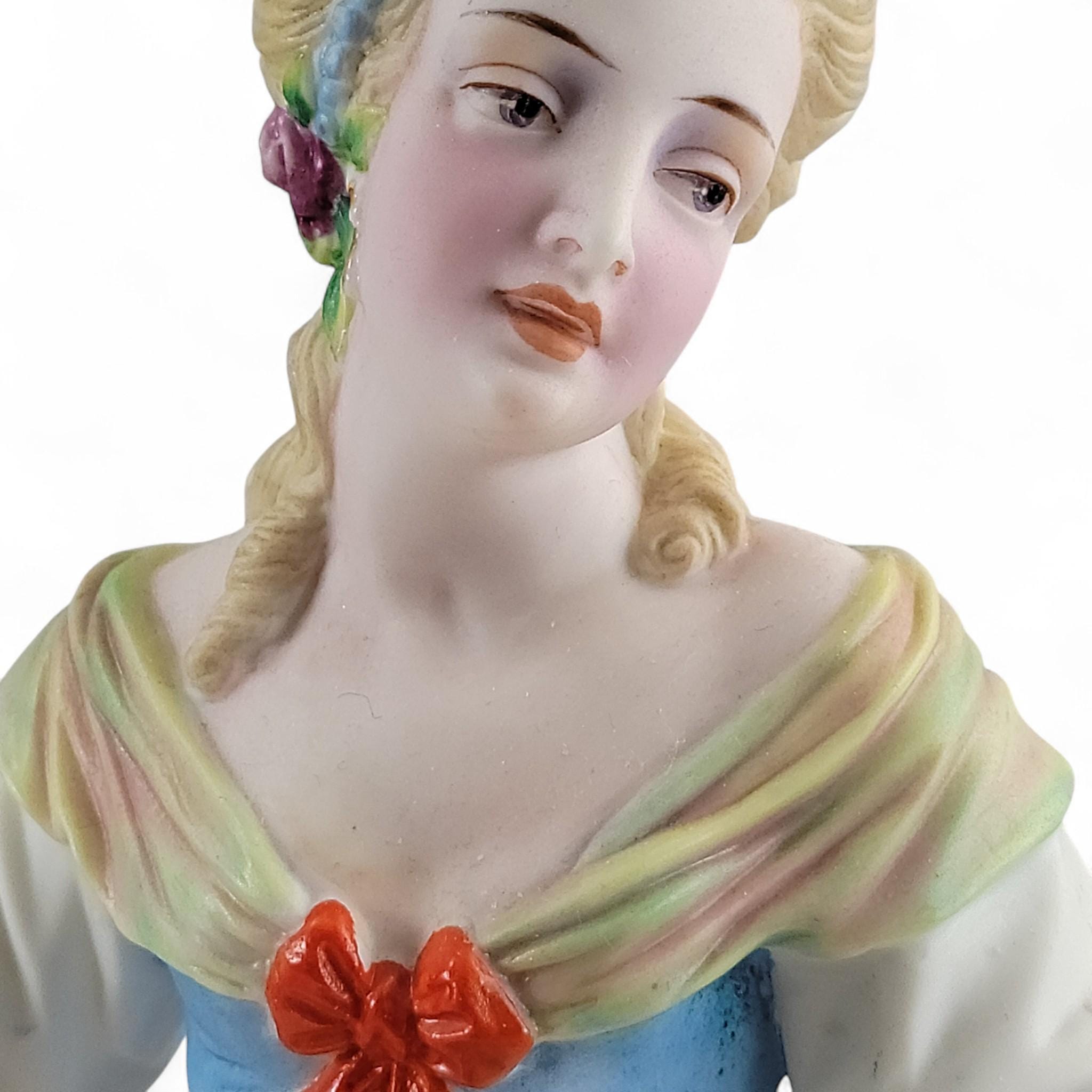 Rare French Porcelain Figures, Musical Couple in the Vion et Baury Style, Paris c. 1870