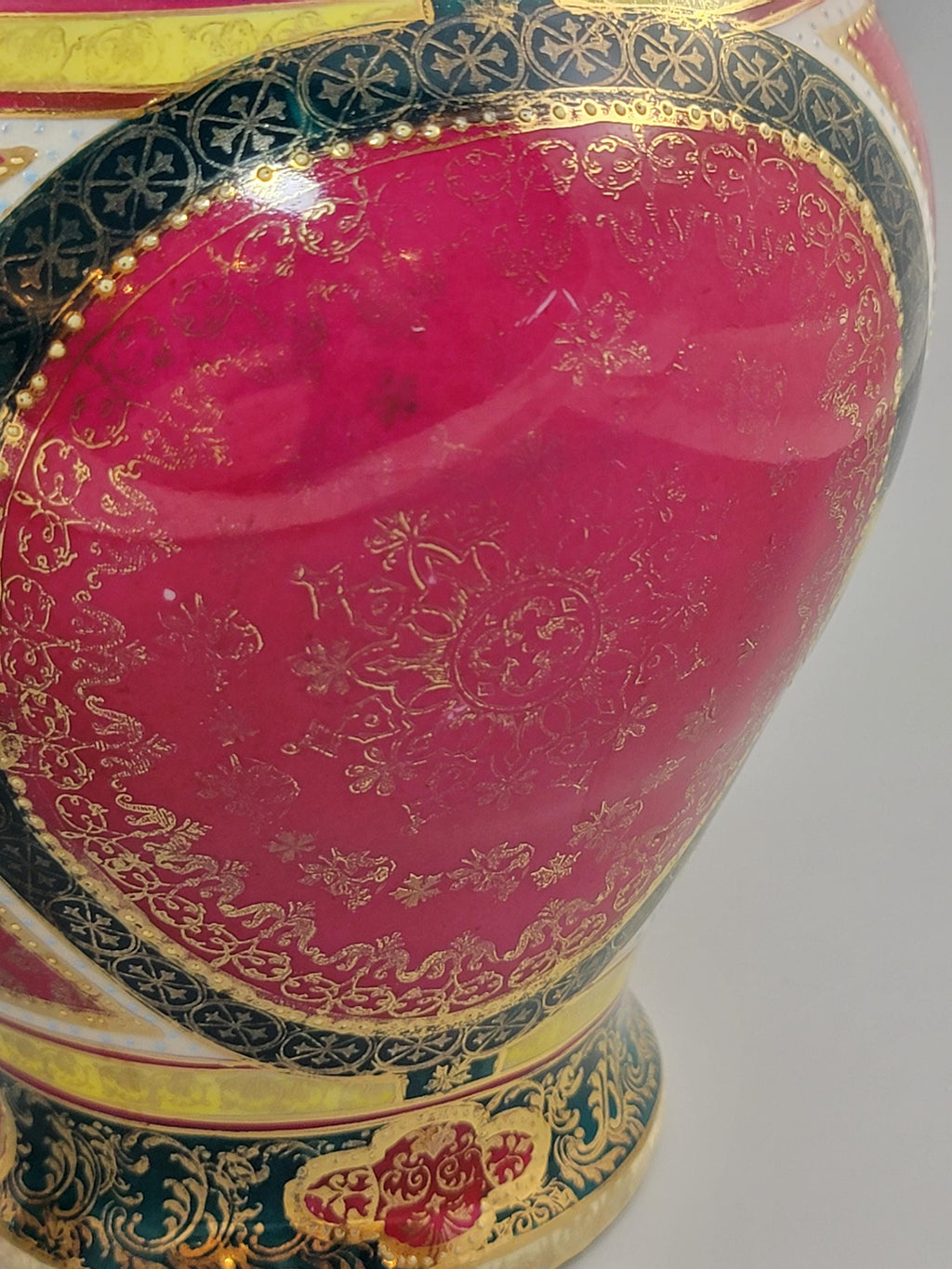 Royal Vienna-Style Pair of Porcelain Covered Vases, c.1880