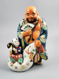 Japanese Meiji Satsuma Hotei with Karako and Drum, c.1890