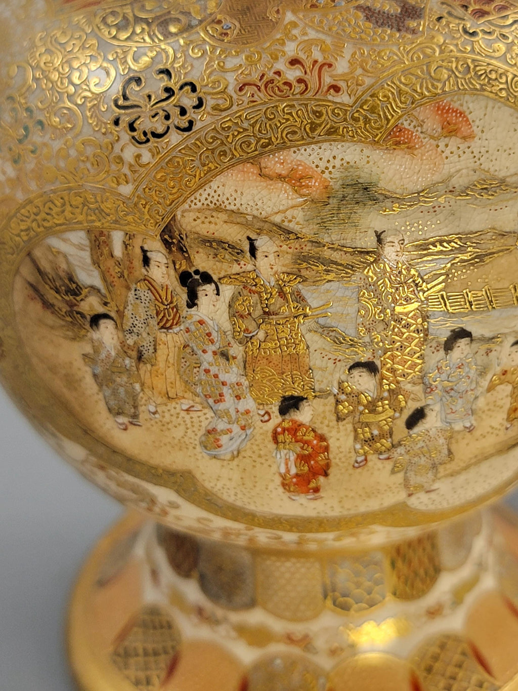 Pair of Japanese Satsuma Vases, Attributed to Kinkozan, c.1895