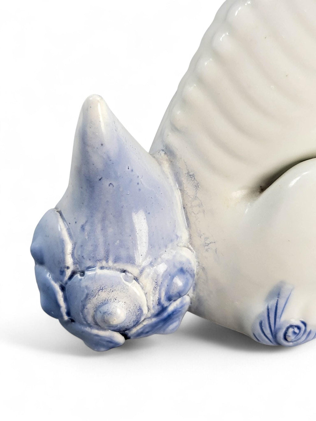 Hirado porcelain karashishi lion dog in blue and white, Japanese Edo–Meiji period c. 1840–1880