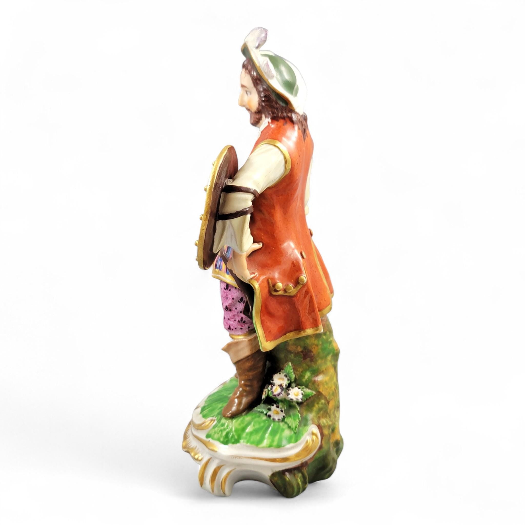 Rare Derby porcelain figurine of James Quin as Sir John Falstaff, 18th century