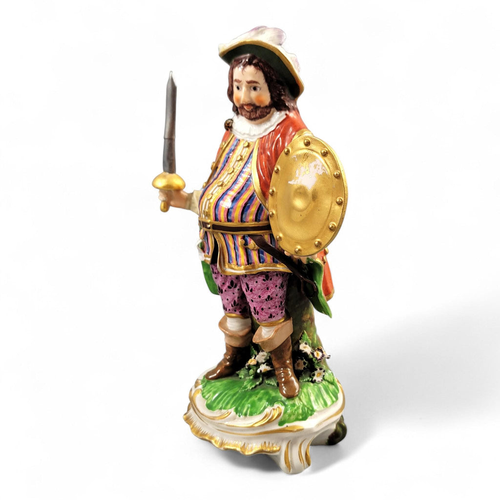 Rare Derby porcelain figurine of James Quin as Sir John Falstaff, 18th century