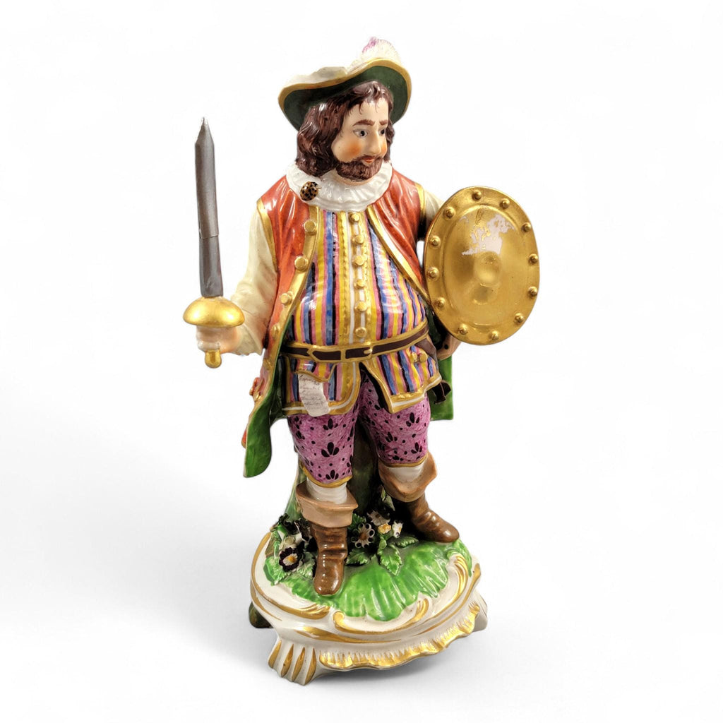 Rare Derby porcelain figurine of James Quin as Sir John Falstaff, 18th century