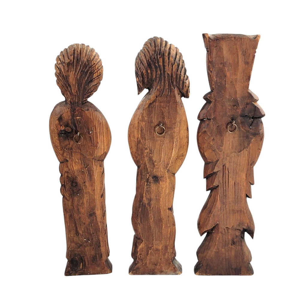 Arts & Crafts carved wood saints set by Franz Keller, early 20th century signed German religious figures, complete collectible group