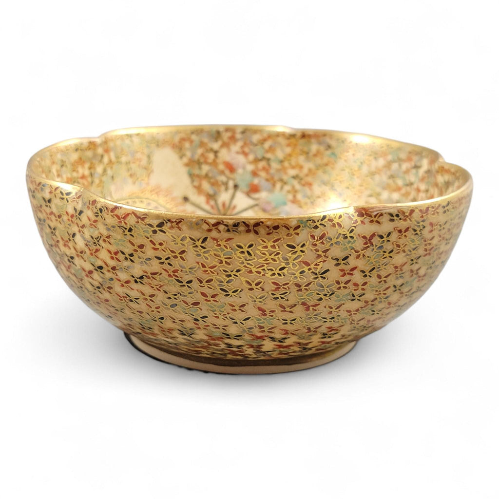 Meiji Satsuma “Thousand Butterflies” Bowl by Hododa, Yokohama, c. 1895–1910