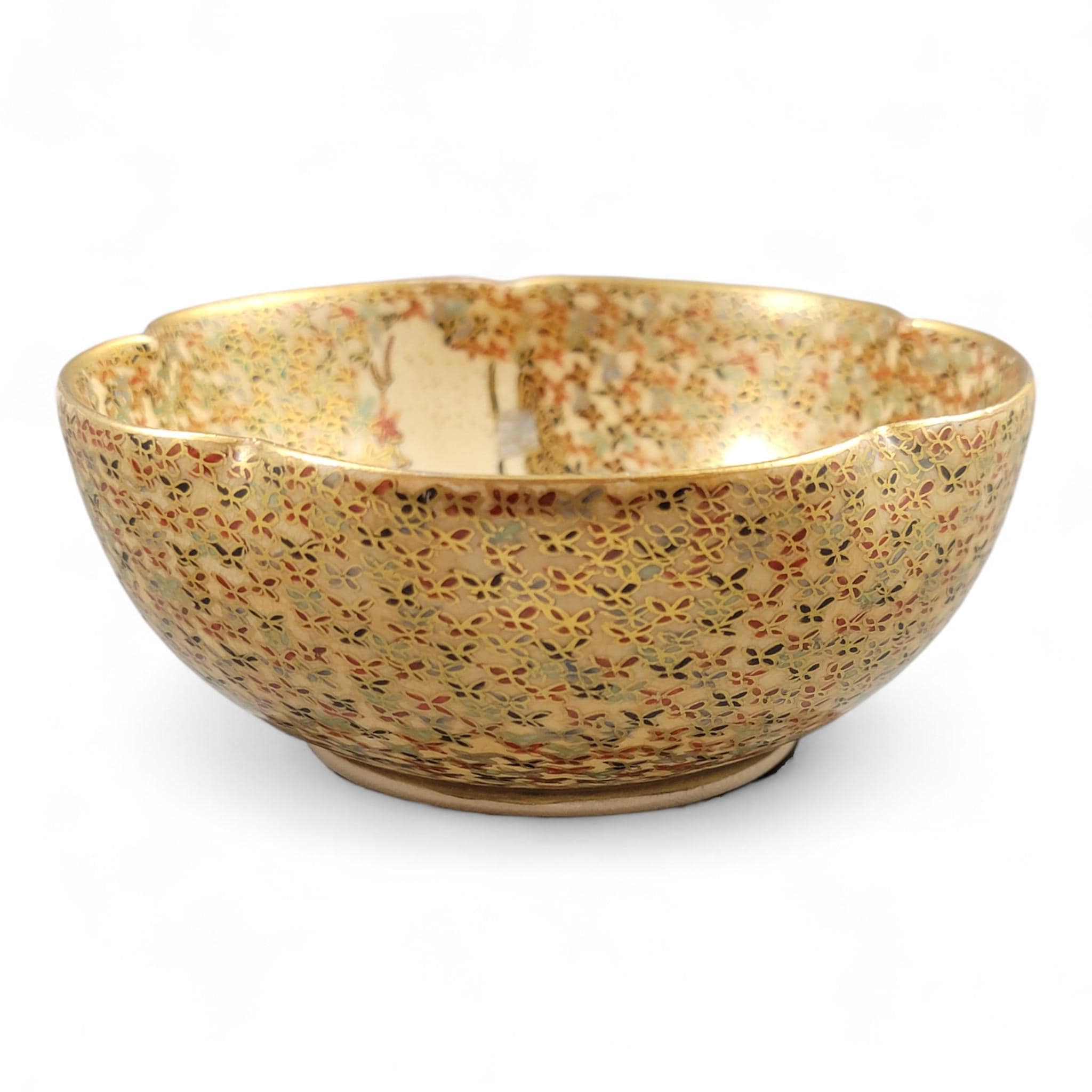 Meiji Satsuma “Thousand Butterflies” Bowl by Hododa, Yokohama, c. 1895–1910
