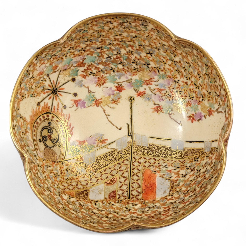 Meiji Satsuma “Thousand Butterflies” Bowl by Hododa, Yokohama, c. 1895–1910