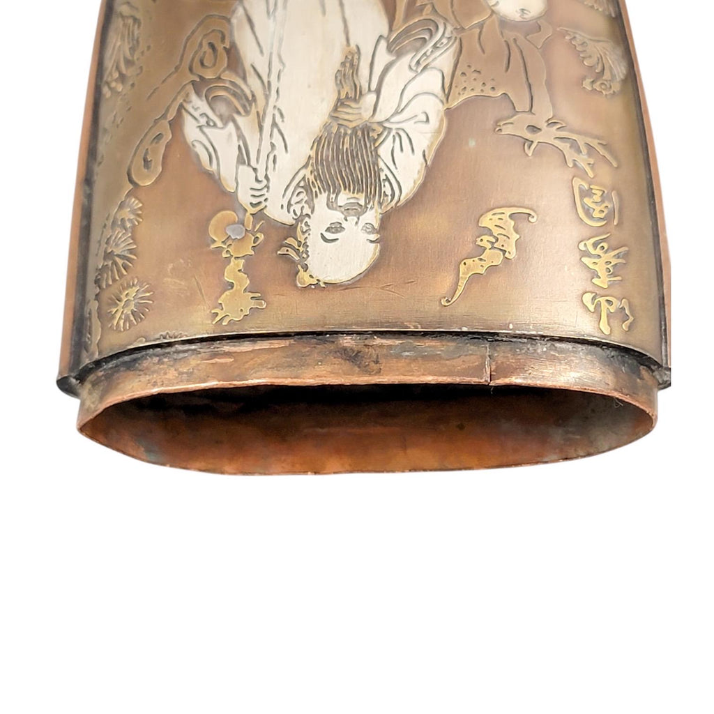 Meiji Japanese Mixed-Metal Tobacco Case (Tonkotsu), Signed Rensai Kōchū, c. 1880–1910