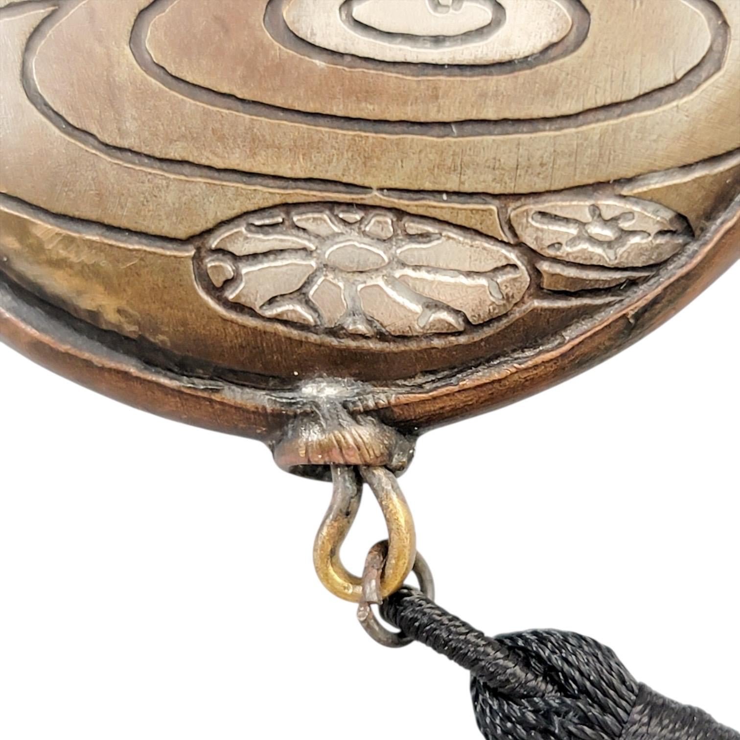 Meiji Japanese Mixed-Metal Tobacco Case (Tonkotsu), Signed Rensai Kōchū, c. 1880–1910