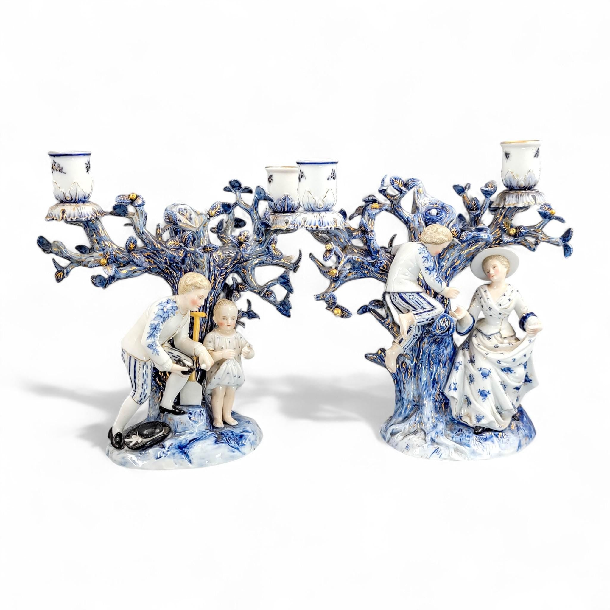 Ernst Bohne & Söhne, Rudolstadt — Pair of Figural Candelabra, c. 1878