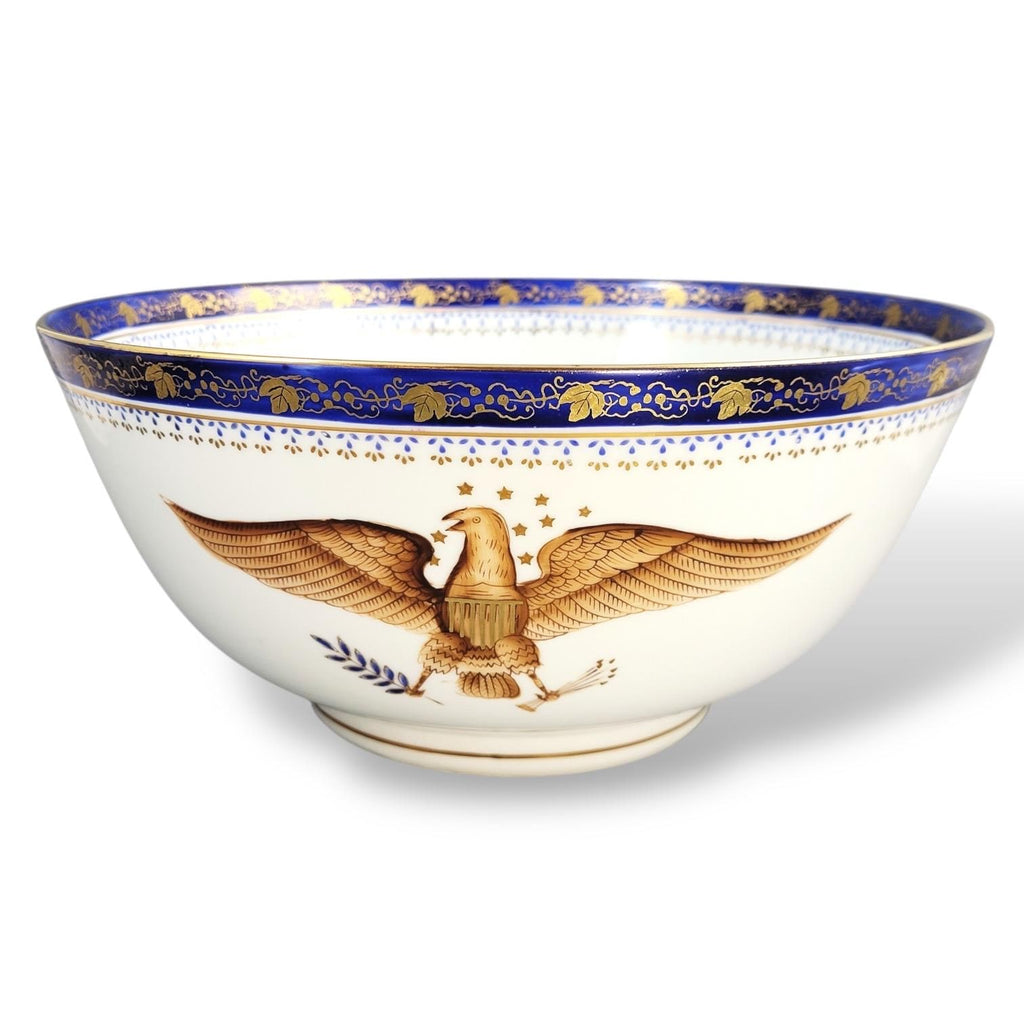 Rare American Eagle Porcelain Punch Bowl, early 20th century