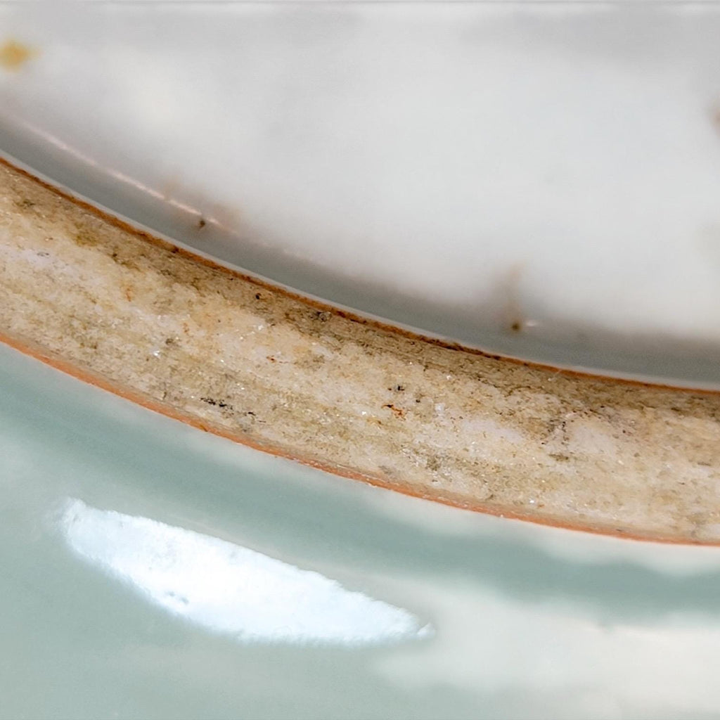 Late Yuan Longquan Celadon Dish, Chinese 14thC Molded Scroll, Ø34 cm
