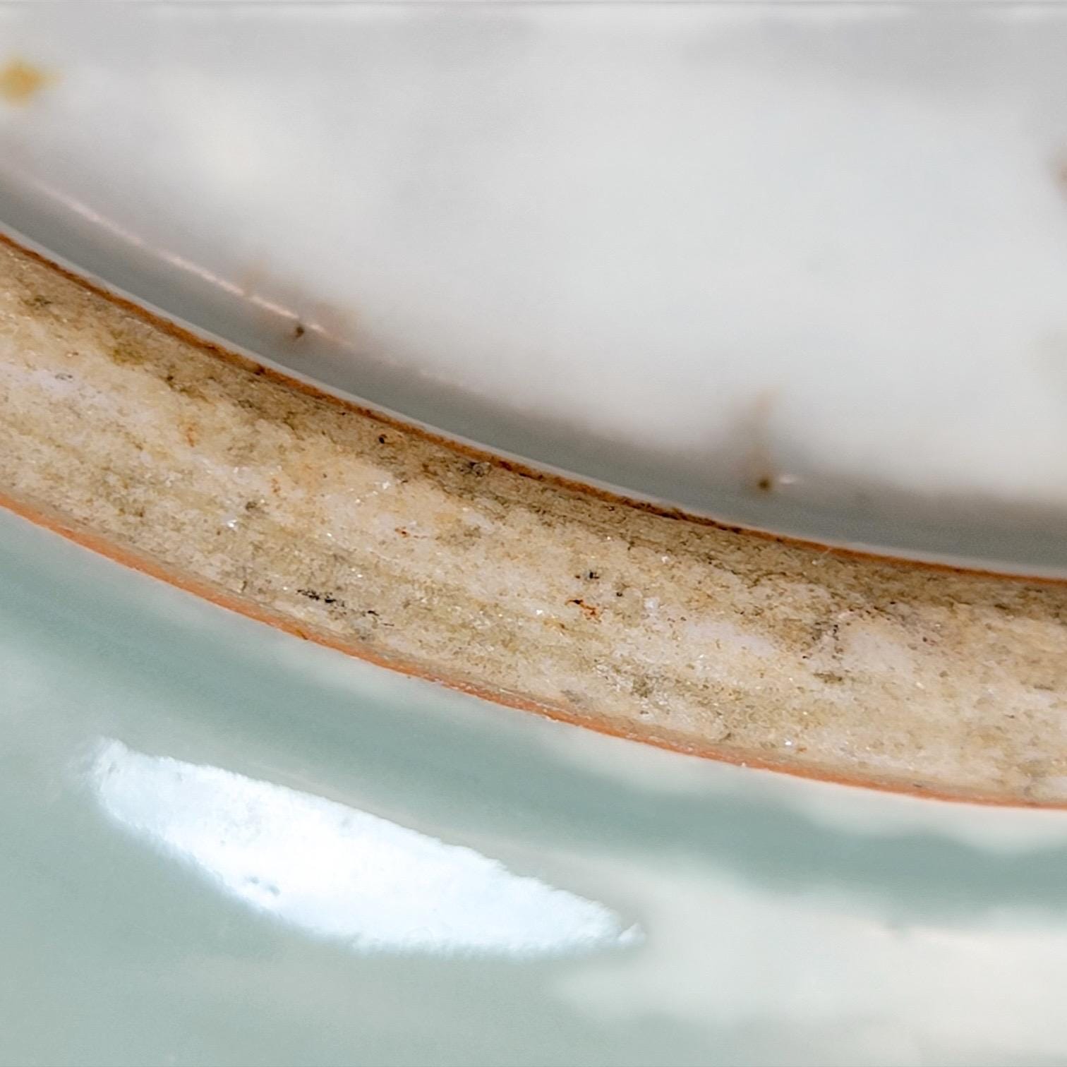 Late Yuan Longquan Celadon Dish, Chinese 14thC Molded Scroll, Ø34 cm