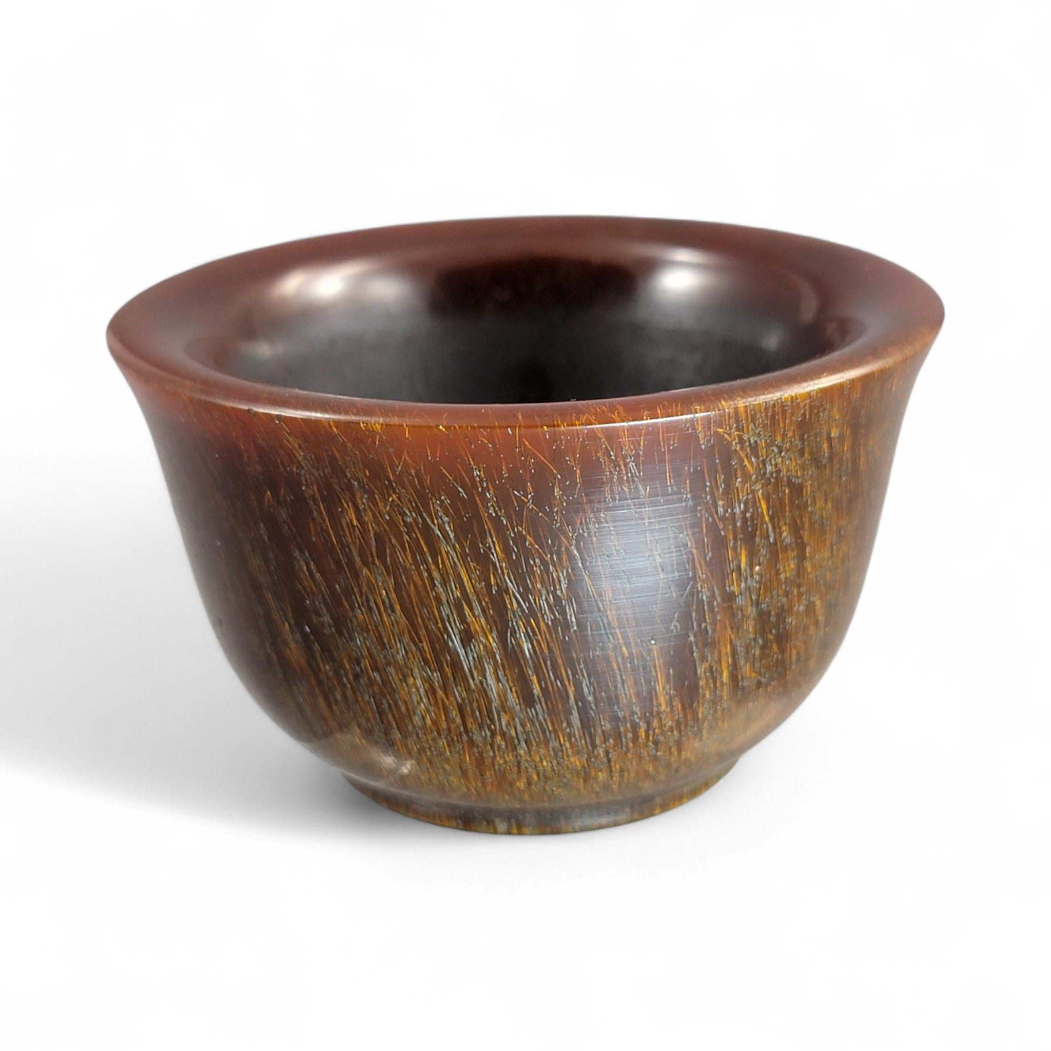 Antique Buffalo Horn Brush Washer · Chinese Scholar’s Desk, c.1880