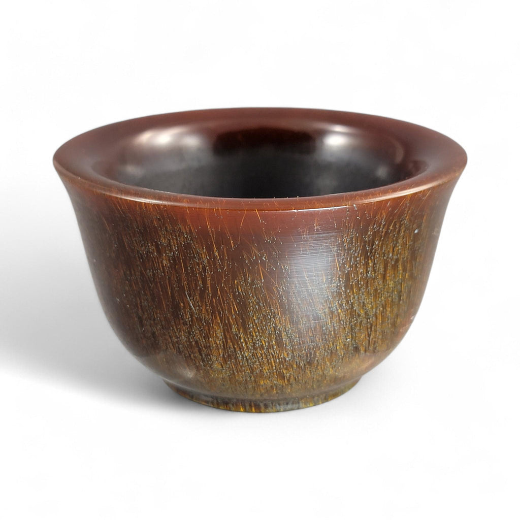 Antique Buffalo Horn Brush Washer · Chinese Scholar’s Desk, c.1880