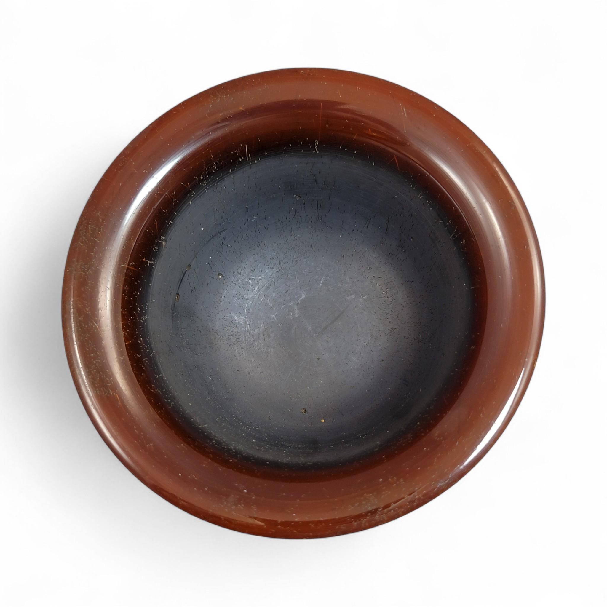 Antique Buffalo Horn Brush Washer · Chinese Scholar’s Desk, c.1880