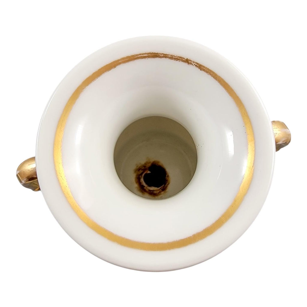 Old Paris Empire Style Porcelain Vase c. 1820 — Cobalt & Gold