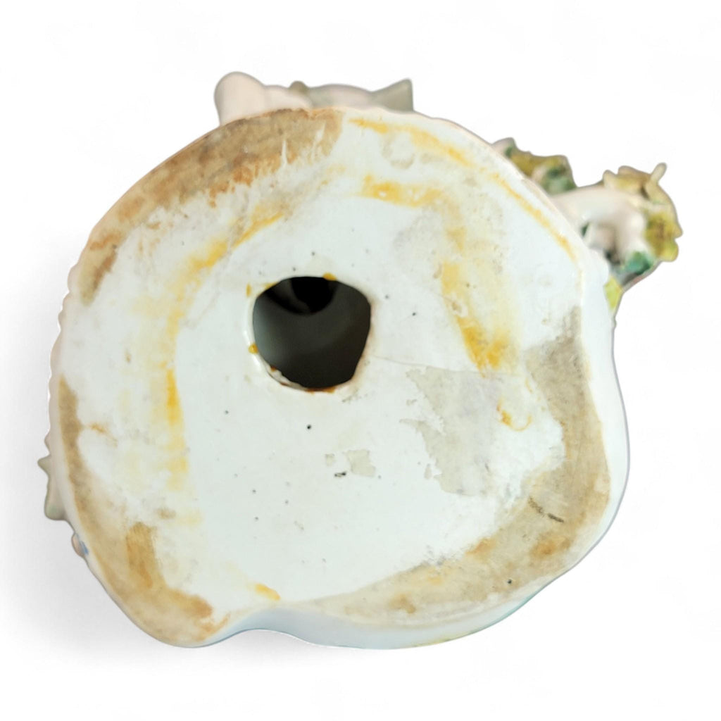 Georgian Derby Porcelain Candlestick “Dog and Birds”, c.1760
