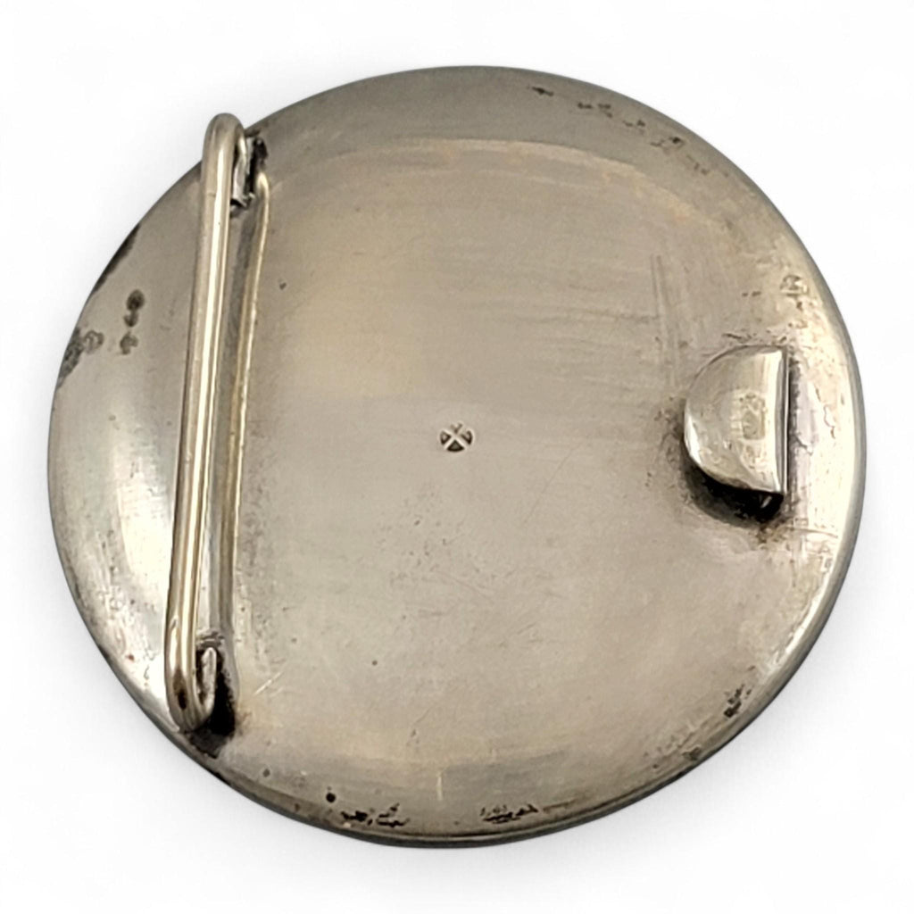 Japanese Kyō-Satsuma Silver Art Buckle, Kyoto, c.1890–1915