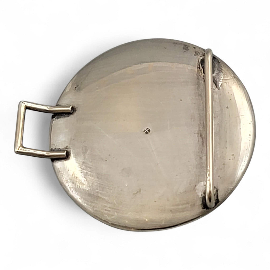 Japanese Kyō-Satsuma Silver Art Buckle, Kyoto, c.1890–1915