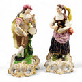 Derby “Idyllic Musicians” Porcelain Figures, Bloor Period c.1815