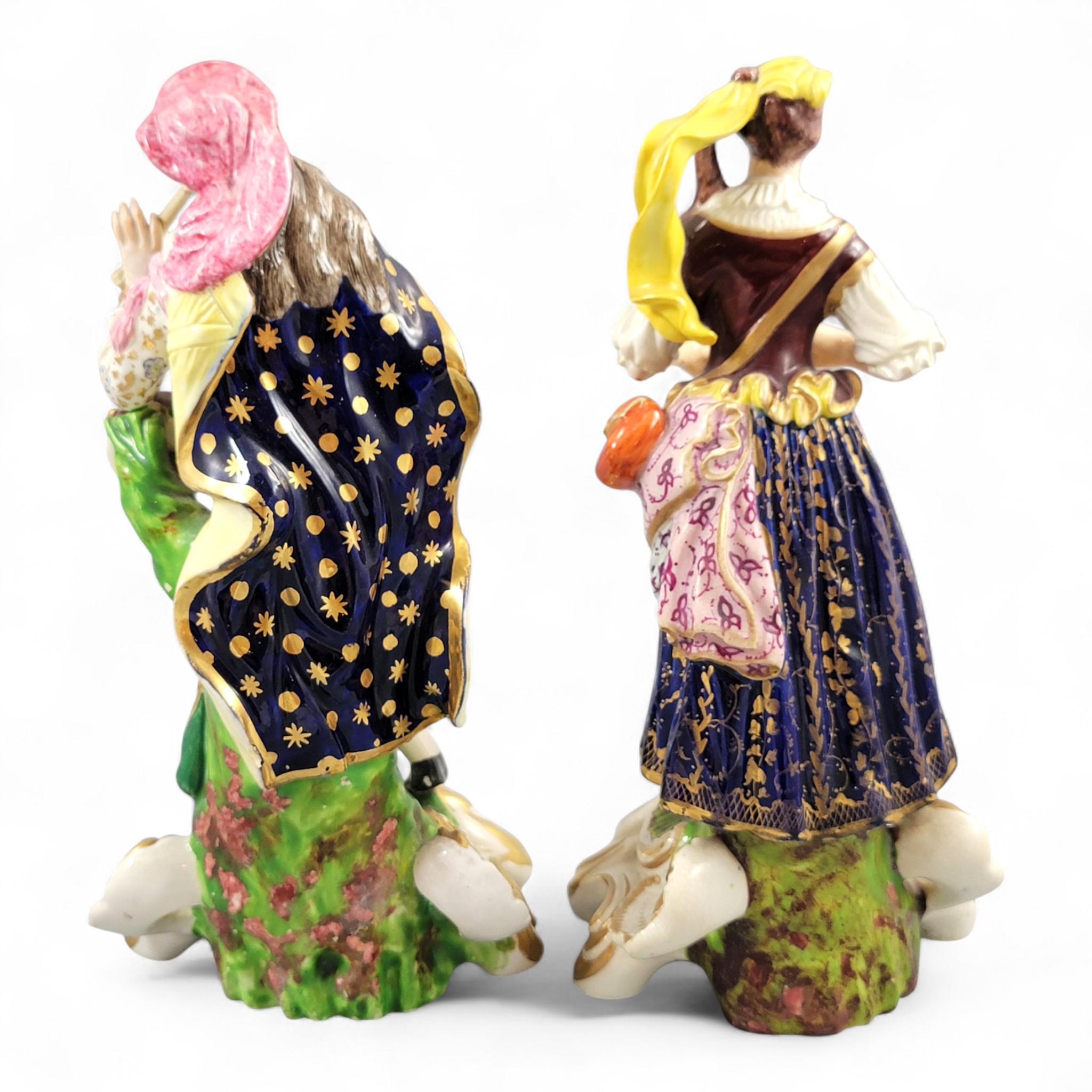 Derby “Idyllic Musicians” Porcelain Figures, Bloor Period c.1815