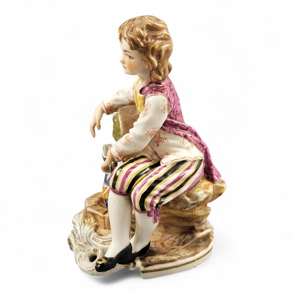 Rare early Lladro figure “Young Man at the Fountain”, handmade c.1957