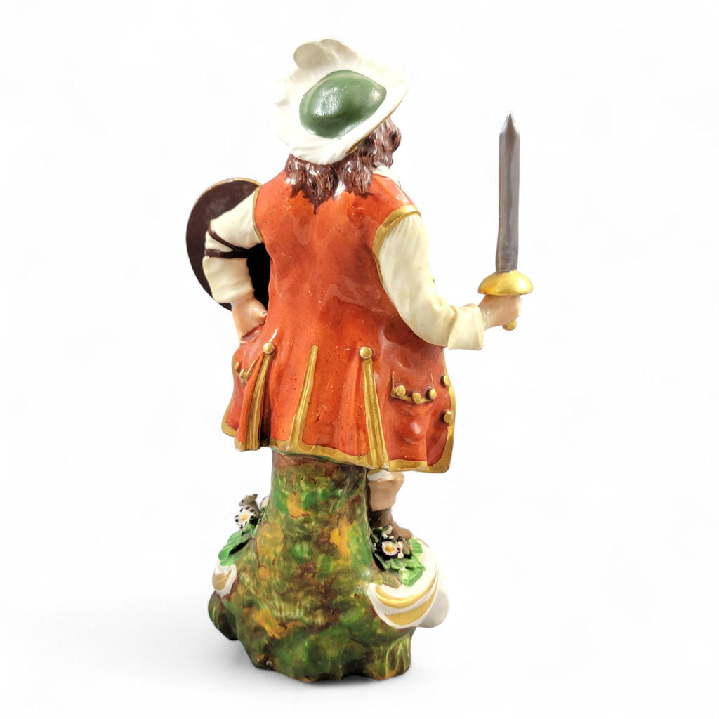Rare Derby porcelain figurine of James Quin as Sir John Falstaff, 18th century