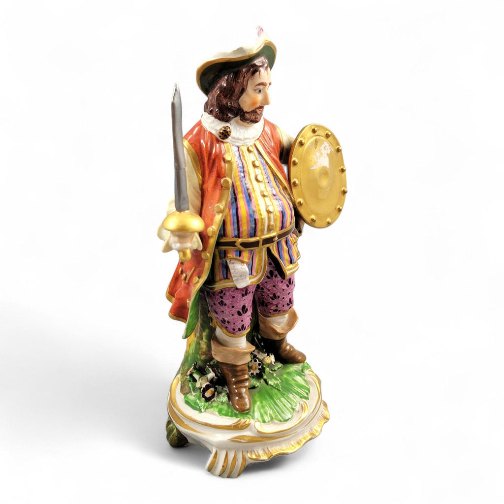 Rare Derby porcelain figurine of James Quin as Sir John Falstaff, 18th century