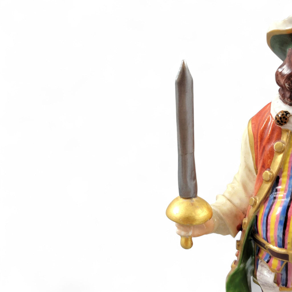 Rare Derby porcelain figurine of James Quin as Sir John Falstaff, 18th century