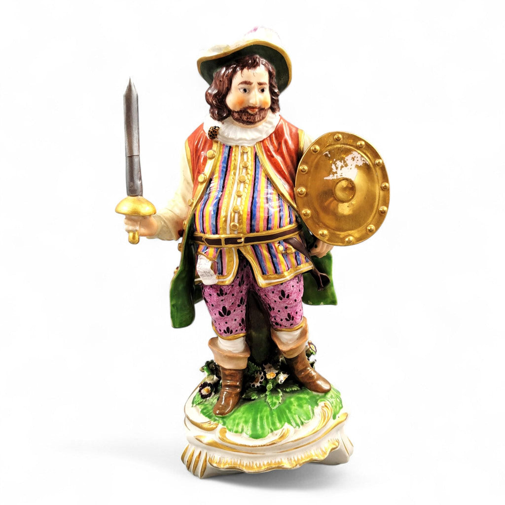 Rare Derby porcelain figurine of James Quin as Sir John Falstaff, 18th century