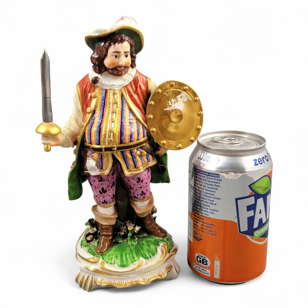 Rare Derby porcelain figurine of James Quin as Sir John Falstaff, 18th century