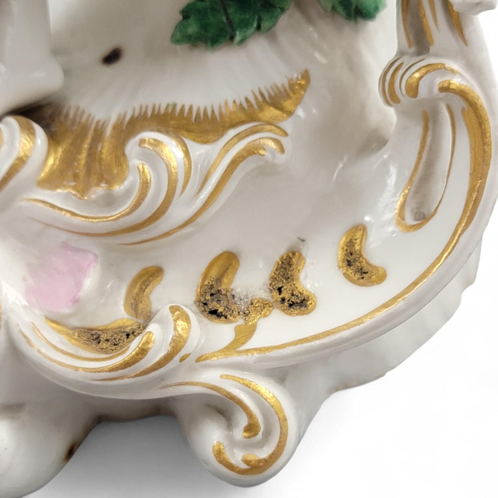 Chelsea porcelain Summer and Autumn candlesticks, late 18th century Four Seasons pair c.1775–1783