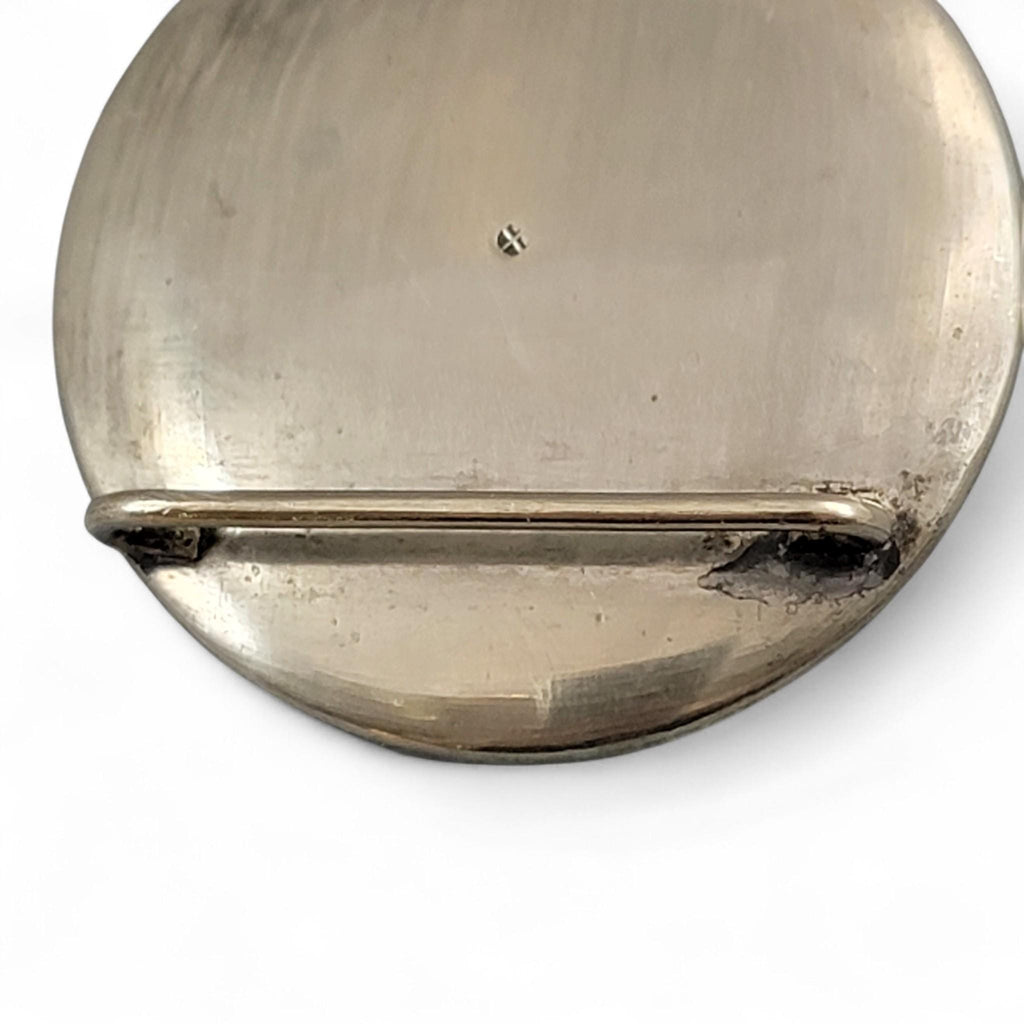 Japanese Kyō-Satsuma Silver Art Buckle, Kyoto, c.1890–1915