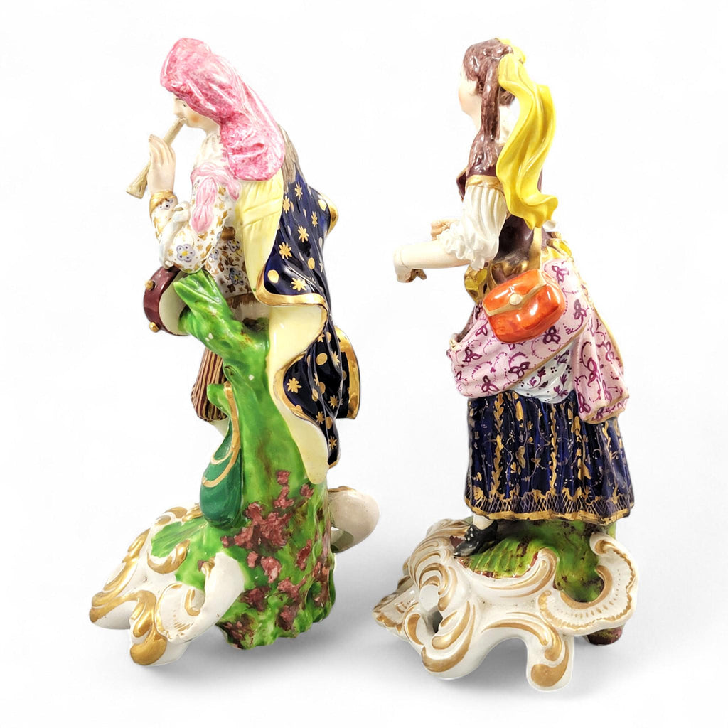 Derby “Idyllic Musicians” Porcelain Figures, Bloor Period c.1815