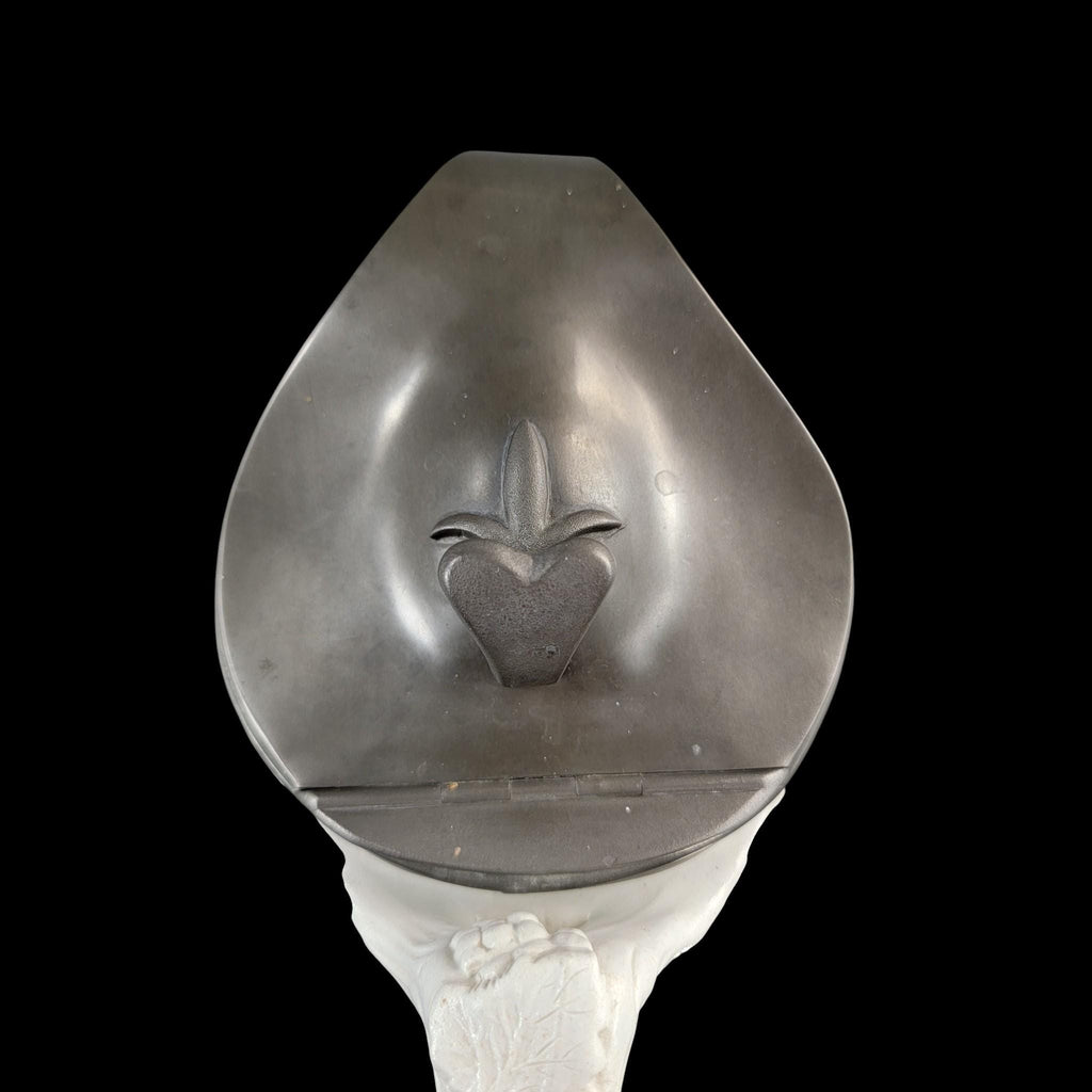Charles Meigh Bacchanalian Dance large pitcher with pewter lid, 1844