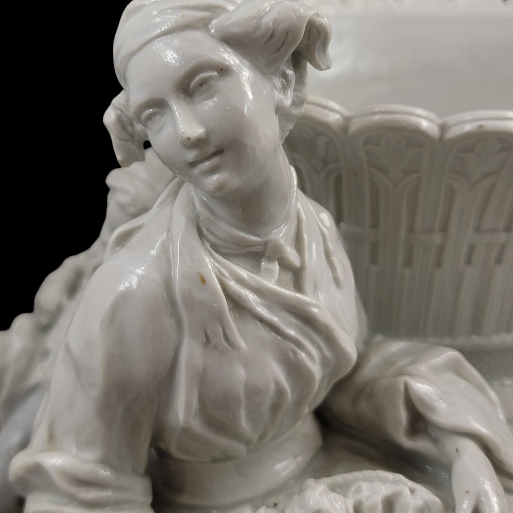 Large French soft-paste chinoiserie figure group, c.1750–1760